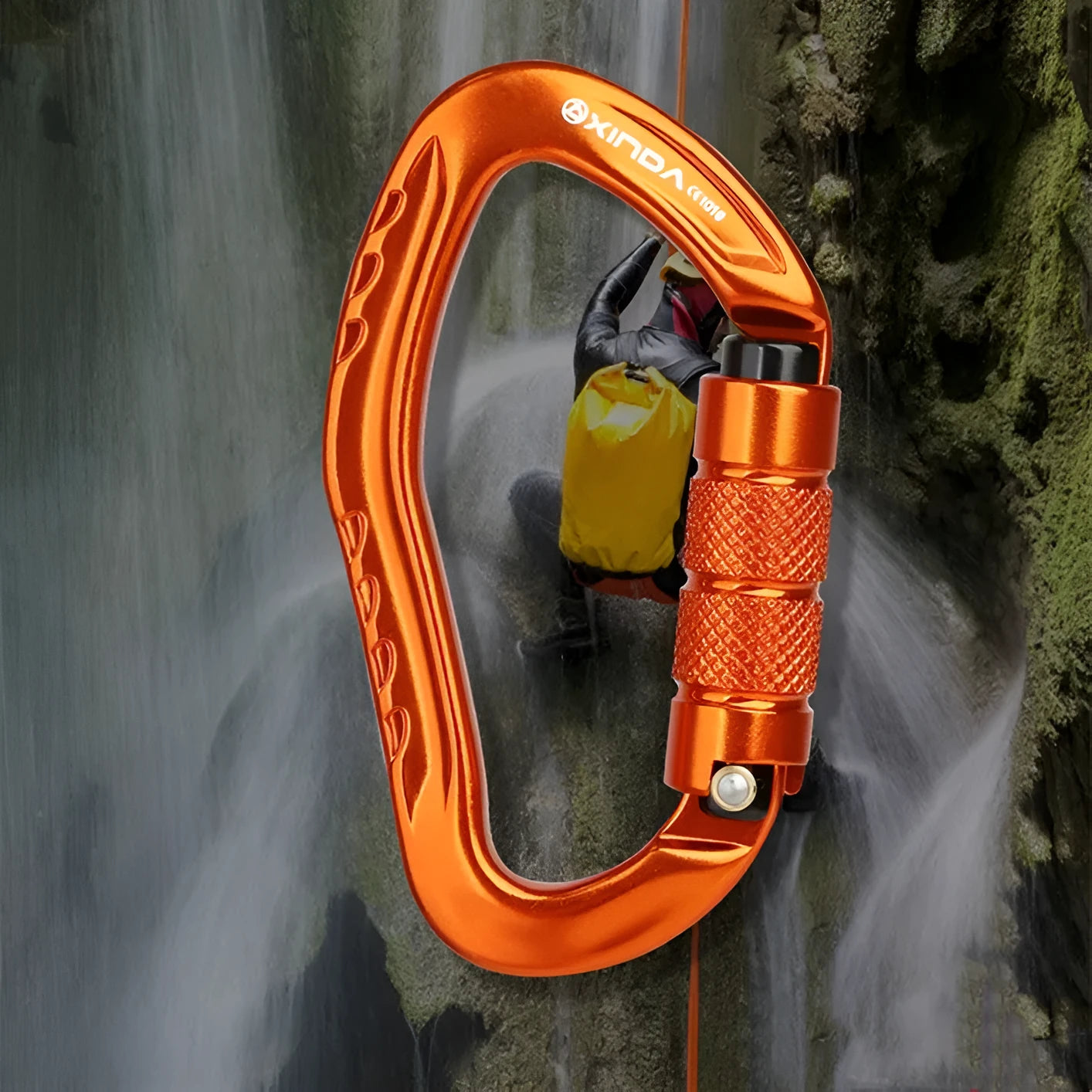 Automatic master lock climbing carabiner in five colour options for outdoor equipment