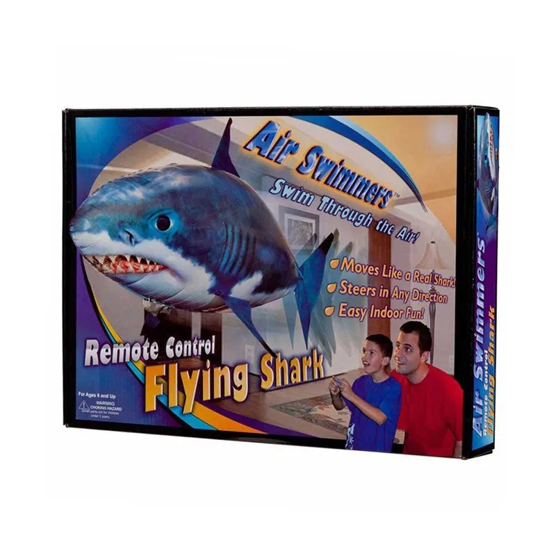 Remote control shark toy air swimming fish infrared flying RC airplane balloon nylon