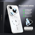Simple solid colour magnetic belt lens protector phone case for Huawei Pura smartphones with frosted texture