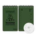 Waterproof spiral notepad with PP plastic cover and stone paper pages in camouflage colour option