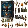 Hunting acrylic pendant advent calendar blind box Christmas tree decoration in American Hunting 2025 theme, 26x18x3cm