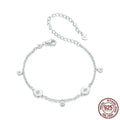 S925 sterling silver bracelet with star ornament for women colour BSB182 minimalist design