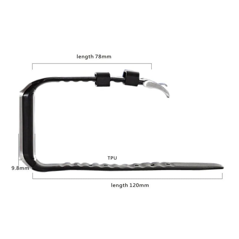 Bluetooth smart watch with call function on adjustable wrist strap, showing 1.44-inch touch screen