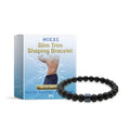 Men's glass and black gallstone body shaping bracelet, a single-piece accessory.