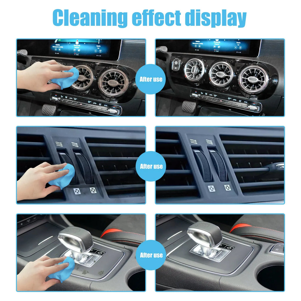 Car interior cleaning mud putty for gap and vent dust removal