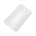 Double-sided plastic flea comb for pets with dense teeth and compact 0.85x5cm dimensions