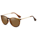 Fashion retro polarised sunglasses with UV400 protection and plastic full frame in C1 bright black with black grey lens