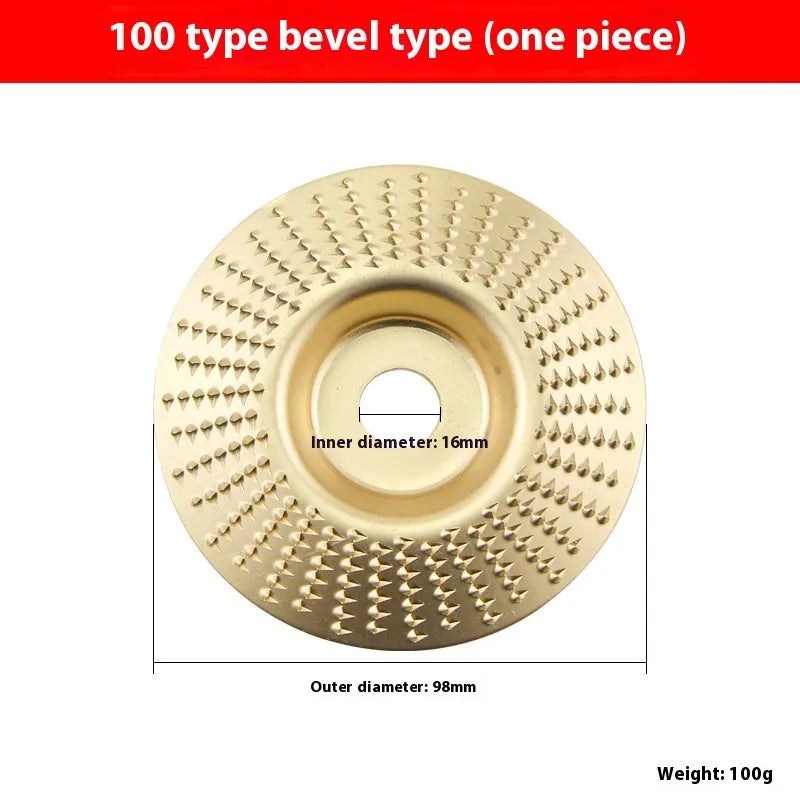 Carbon steel angle grinder grinding disc with flat profile, 4mm thickness, 16mm bore