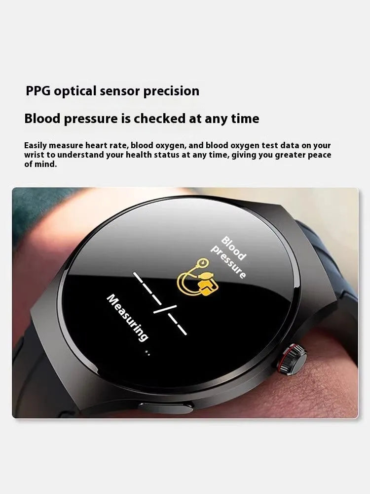 Smart bracelet with non-invasive blood glucose ECG blood pressure heart rate monitoring, TFT touch screen and Bluetooth calling