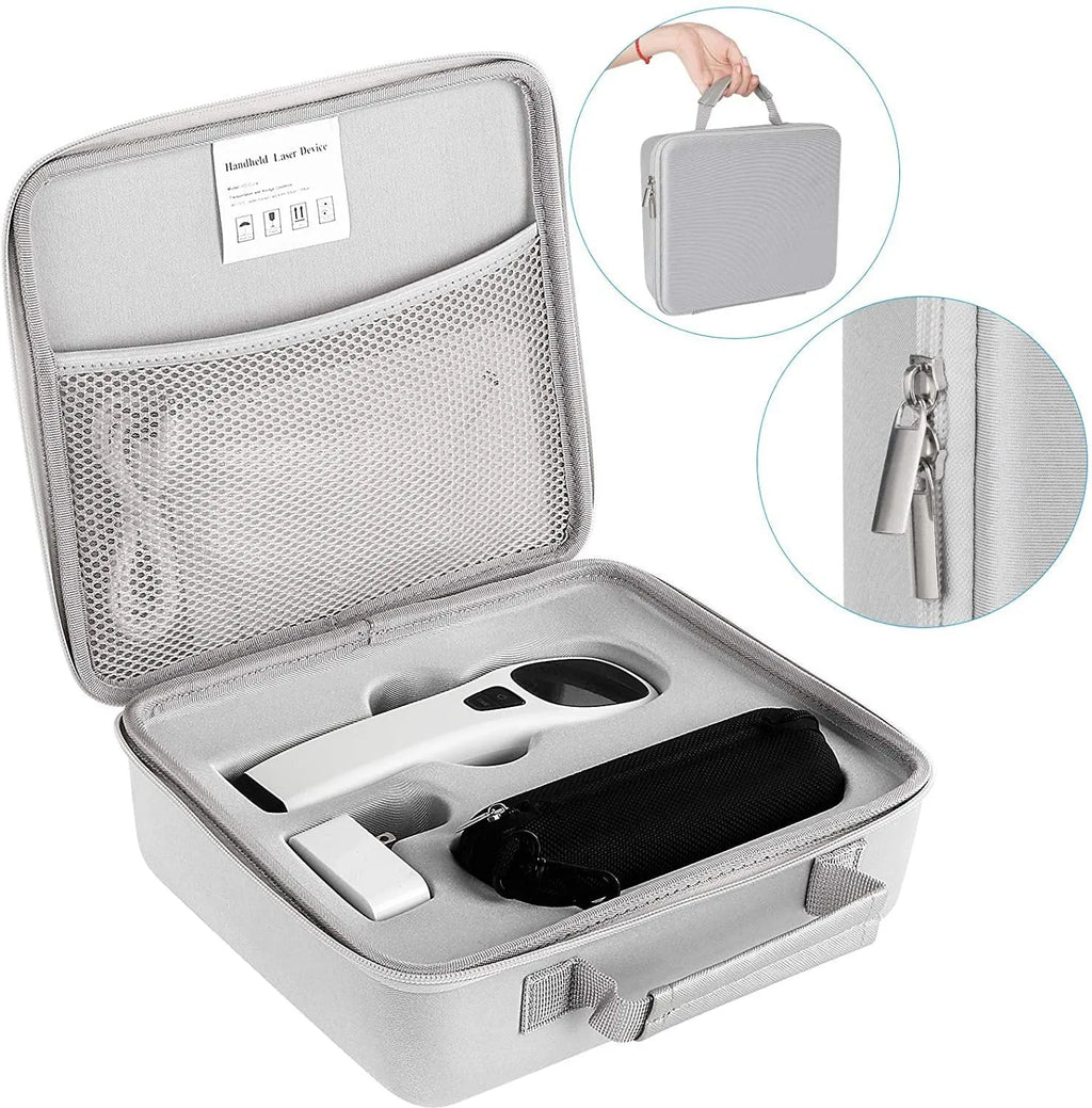 Simple Home Red Light Physiotherapy Instrument black and white battery USB infrared device with safety glasses and carrying case