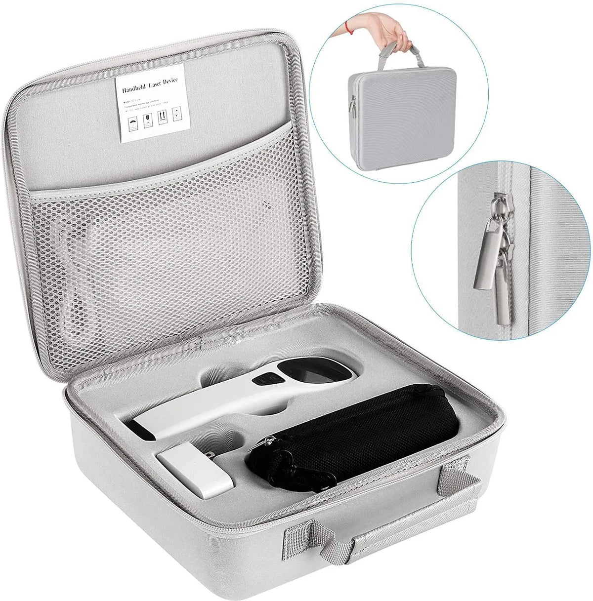 Simple Home Red Light Physiotherapy Instrument black and white battery USB infrared device with safety glasses and carrying case