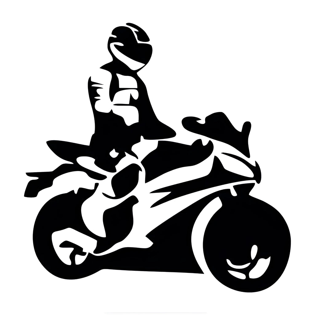 Creative special car sticker 15x15cm PVC vinyl in black and white for motorcycle accessory