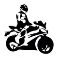 Creative special car sticker 15x15cm PVC vinyl in black and white for motorcycle accessory