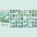Ins Art decorative sticker set of 50 pieces with retro printed designs in assorted colours