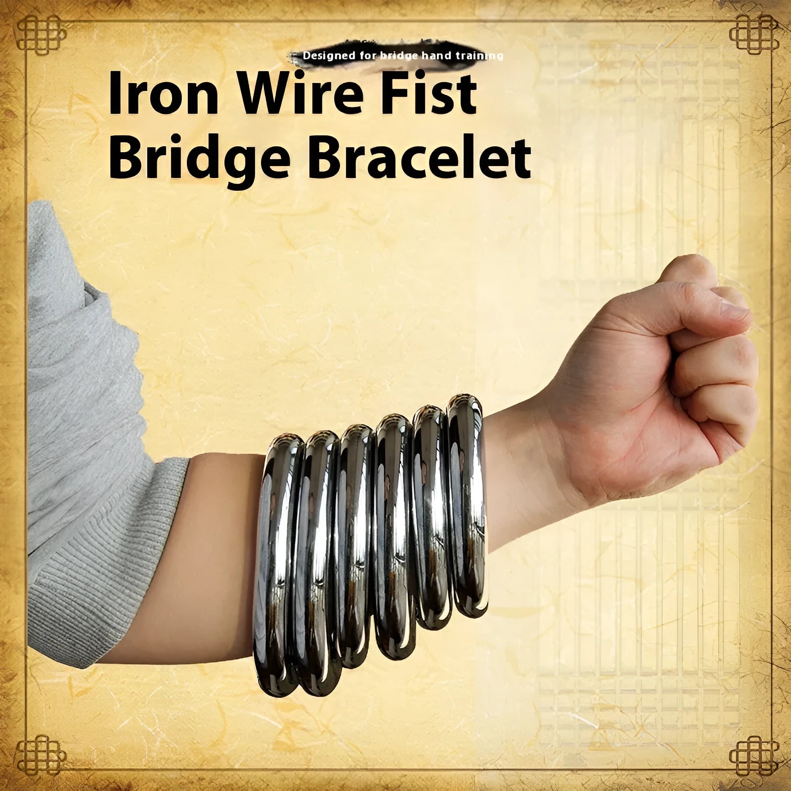 Wing Chun carbon steel training ring for Iron Arm skills in three sizes