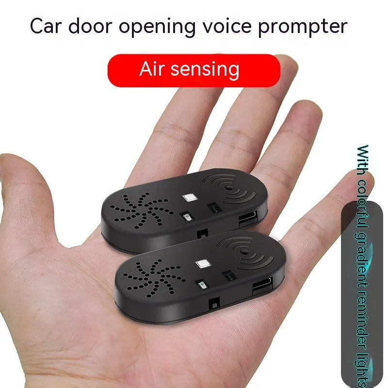 Black ABS plastic car door reminder with infrared sensor for vehicle safety alerts