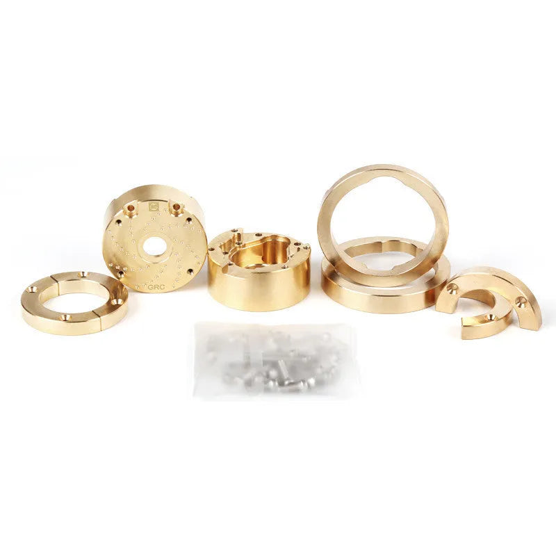 Brass gearbox cover component for RC car axle door replacement part