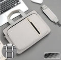 Large capacity nylon shockproof notebook bag in black, suitable for 15.6-inch laptops