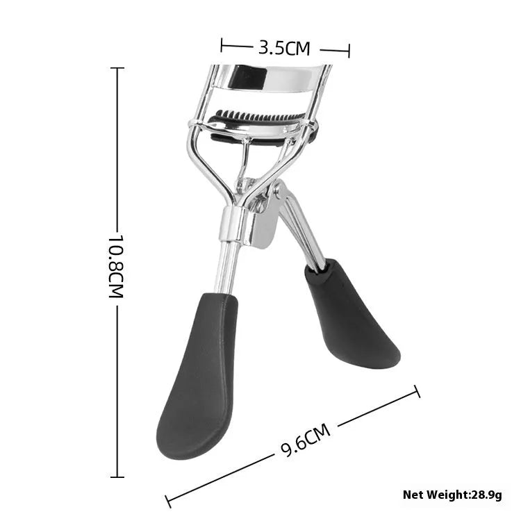 A4 manual eyelash curler with comb in assorted colours including pink and black