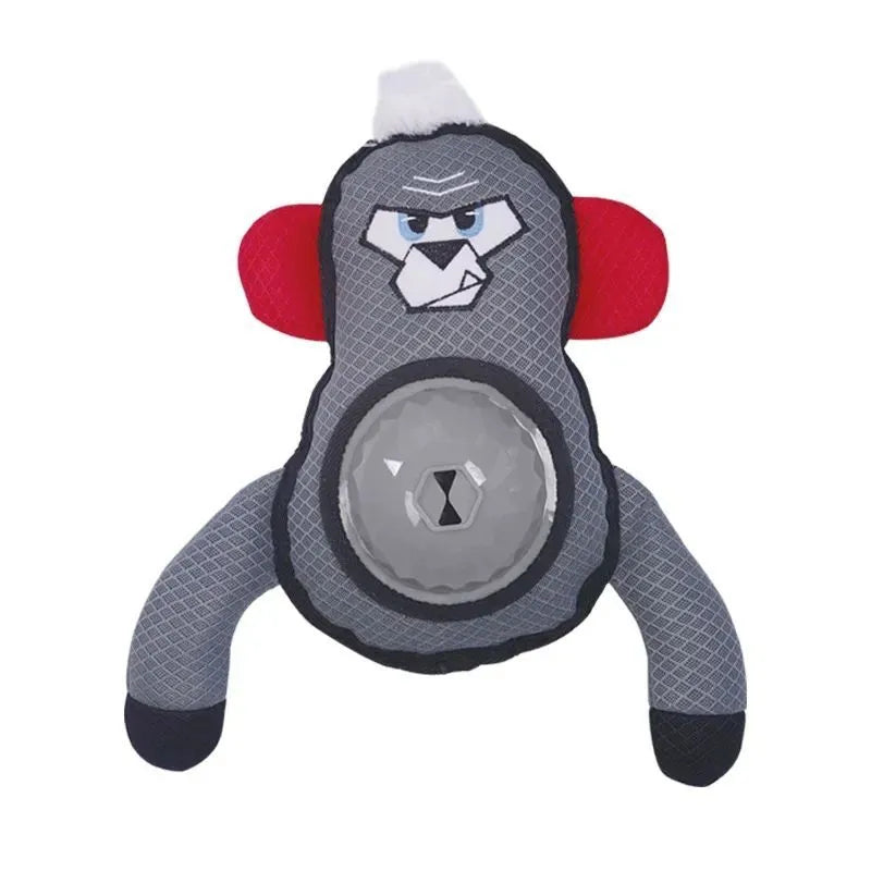 Missing Food Dog Toy Gorilla Sound Paper Sound Bite Resistant Puzzle Interactive Pet Product Green