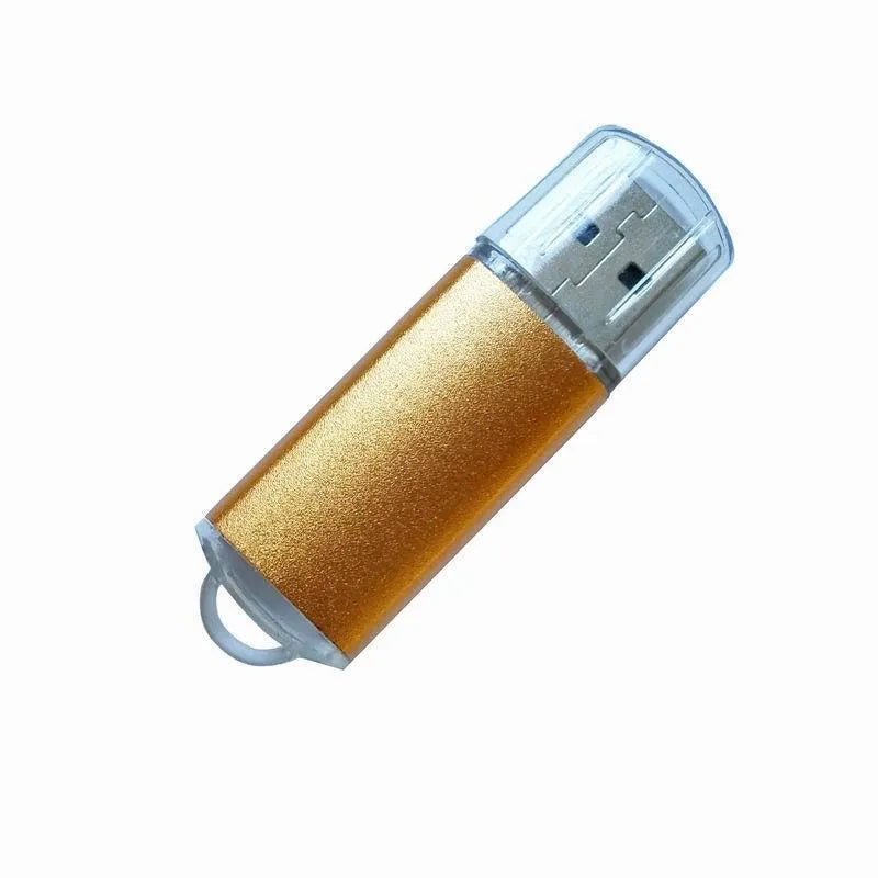 Software encryption USB dongle with metal shell in seven colour options on black background