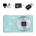 Compact HD 4K digital camera in black, green, pink, or white colours with full manual controls