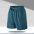 Men's loose-fitting quick-drying sports shorts in polyester ice silk fabric with micro-elastic stretch