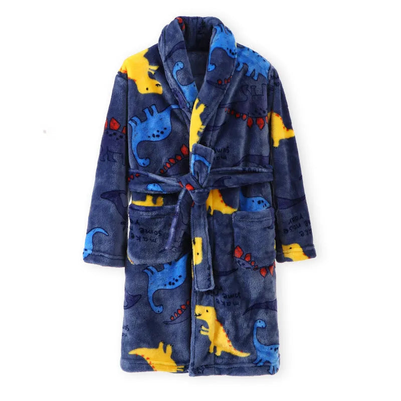 Children's autumn winter flannel pyjamas in purple mermaid design, unisex, sizes 110-170cm