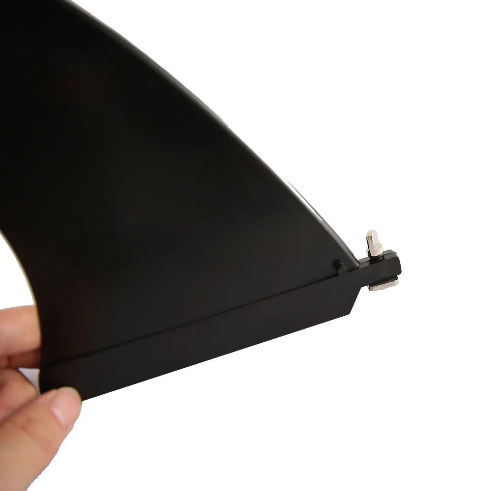 Large SUP paddle with removable fish fins for water dispenser systems