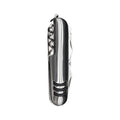 Silver multi-function pocket knife with 2Cr13 stainless steel blade folding outdoors