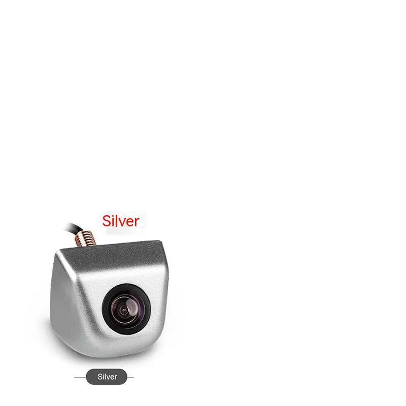 HD waterproof car rearview camera with metal housing showing screw mounting points