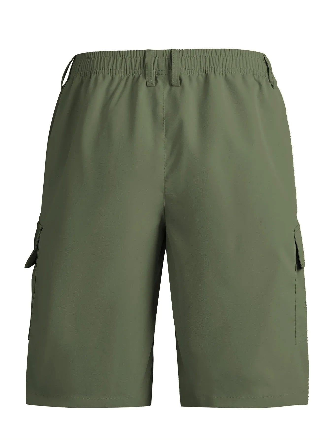 Loose straight casual polyester shorts in American style design with straight leg opening