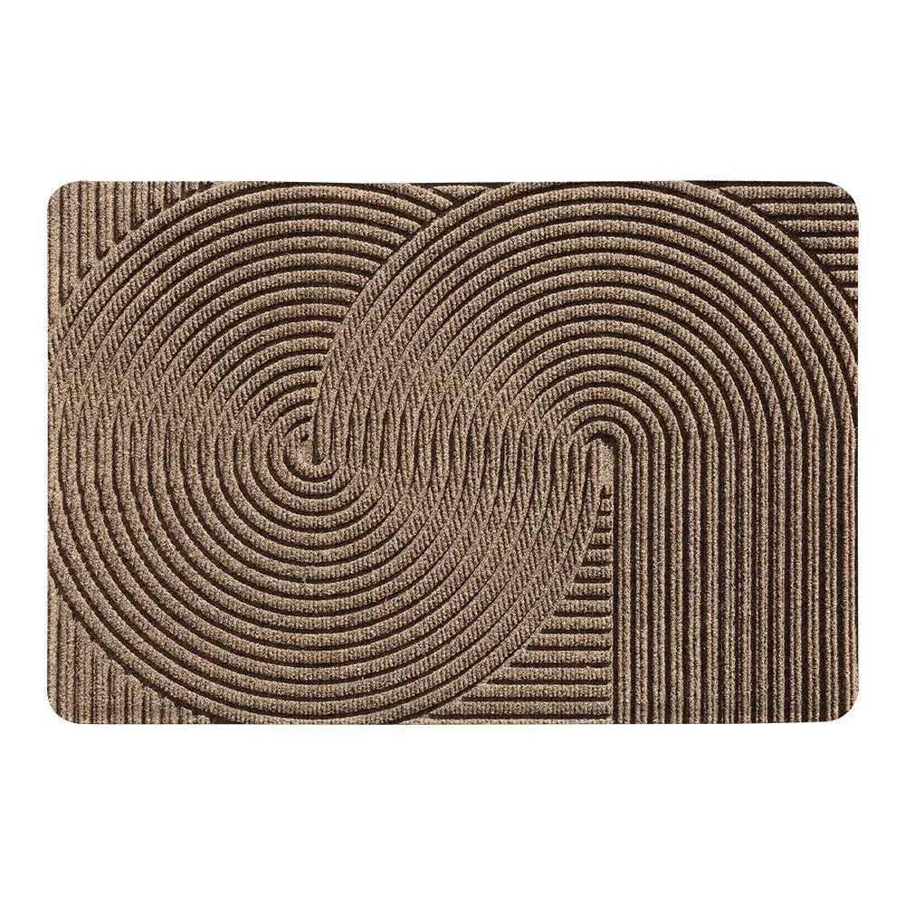 Silk ring entrance carpet with alien shape and cartoon anime pattern, 60x90cm dimensions