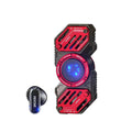 Zinc alloy Bluetooth earphones S7 in red with noise reduction and subwoofer stereo
