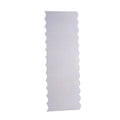 Stainless steel cake decorating scraper for polygon patterns in seven style variations