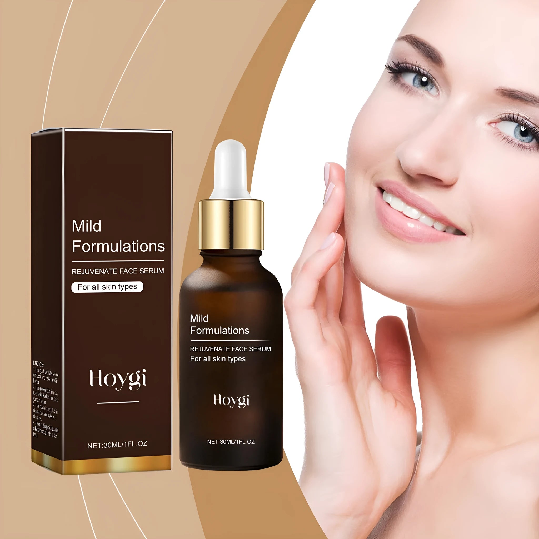 30ml bottle of facial skin care essence with arbutin and hyaluronic acid
