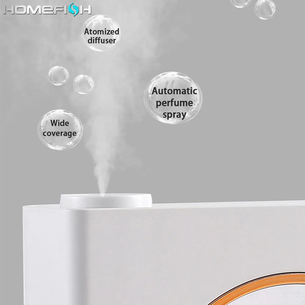 White automatic aromatherapy machine with wall-mounted design for home and hotel use