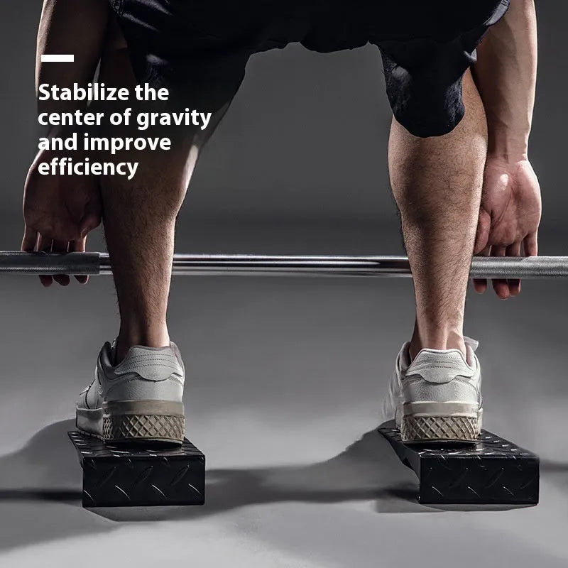 Black iron squat foot pad hard pull auxiliary force generator for fitness equipment