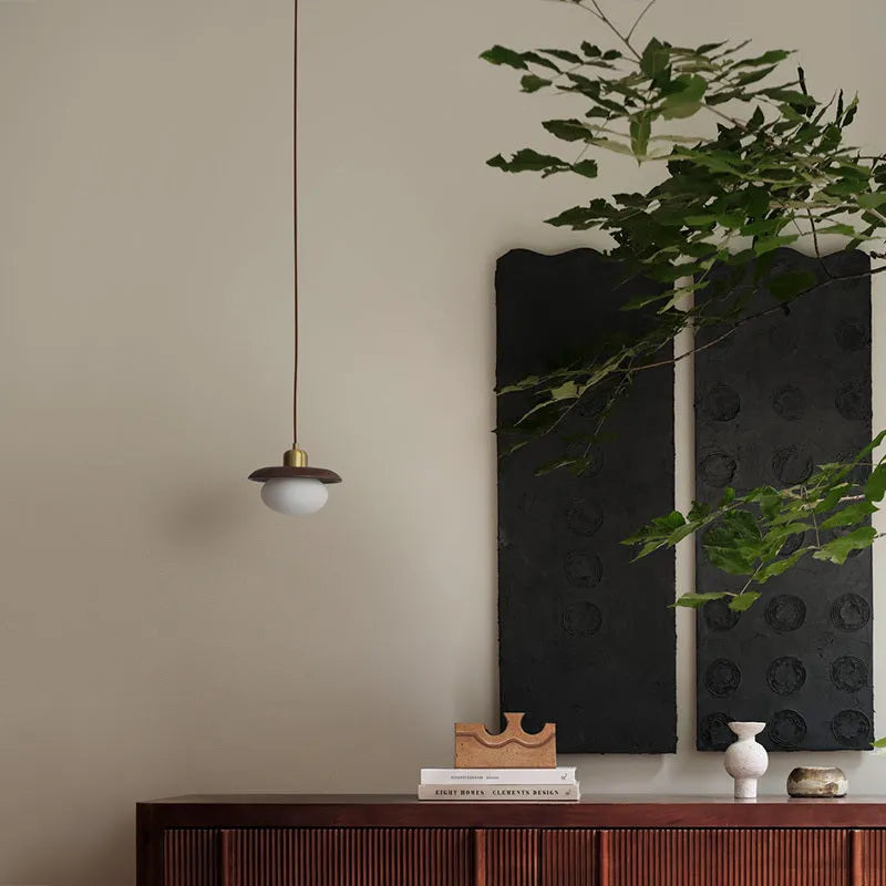 Remote control LED bedside chandelier in black, black walnut or red oak, 220V three-colour ceiling light