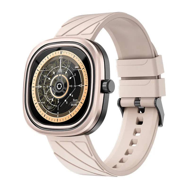 Fashion Bluetooth smart bracelet sports watch with colour touch screen on a silicone wristband.