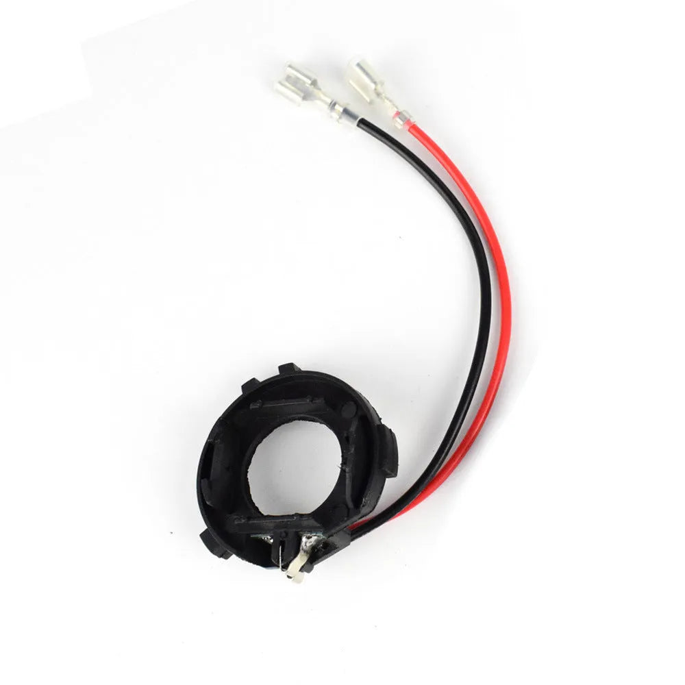Black H7 LED headlight adapter bracket for Volkswagen Golf 5 MK5 GTI Jetta halogen to LED conversion