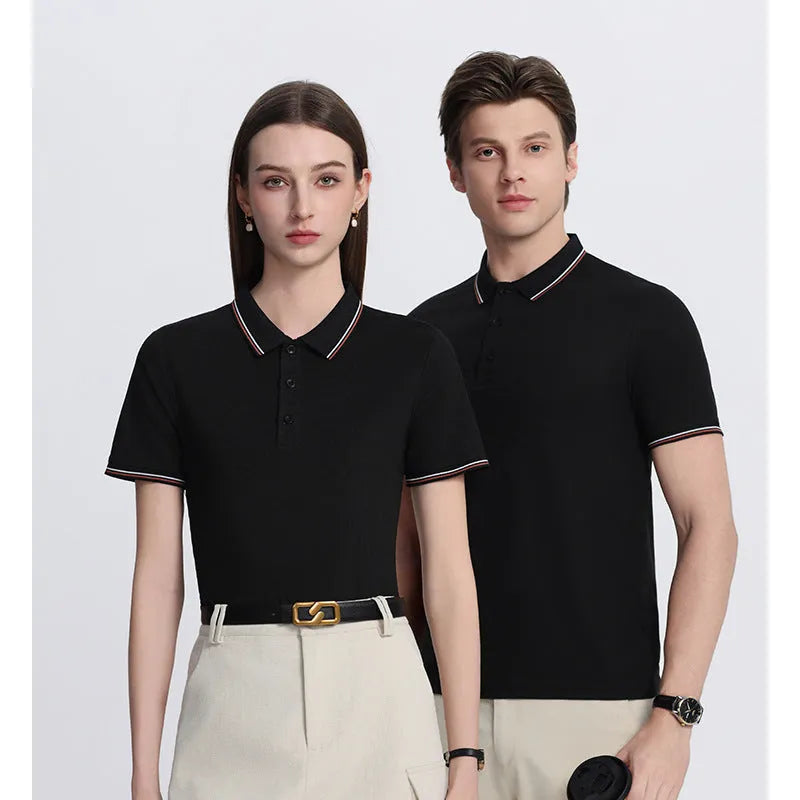 Solona ice-feel work polo shirt in bright red with short sleeves and pullover design
