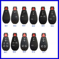 Dodge Chrysler key shell replacement case with ABS brass construction, dimensions 85mm by 42mm by 15mm