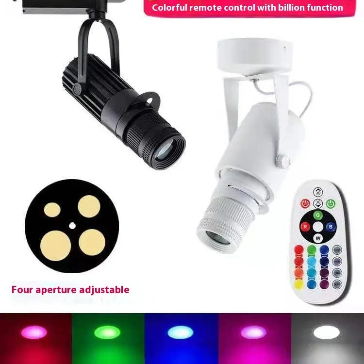 LED surface-mounted spotlight with aluminium shell for restaurant atmospheric lighting