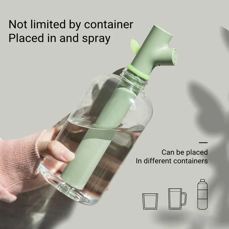 Transparent portable USB humidifier with water purification filter stone