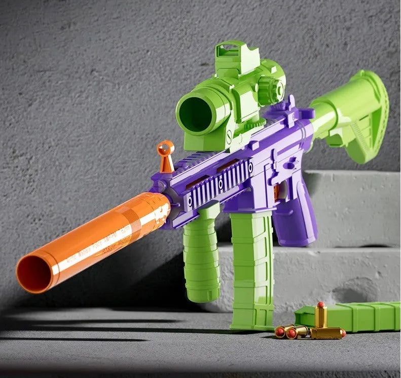 Throwing Shell M416 Radish Gun soft bullet gun toy plastic construction outdoor play