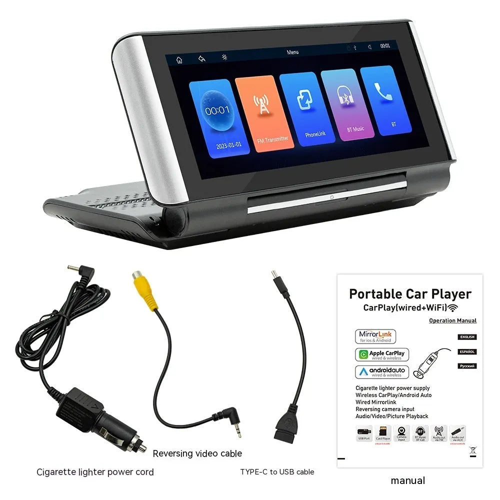 6.86 inch vehicle MP5 player with screen, for wireless CarPlay and reversing camera.