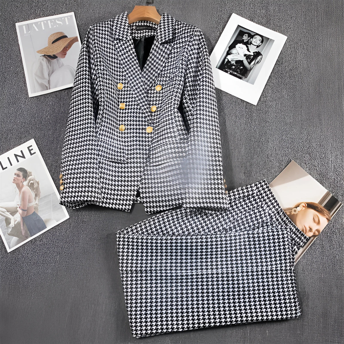 Women's Korean-style polyester blouse in black, available in sizes S to 3XL