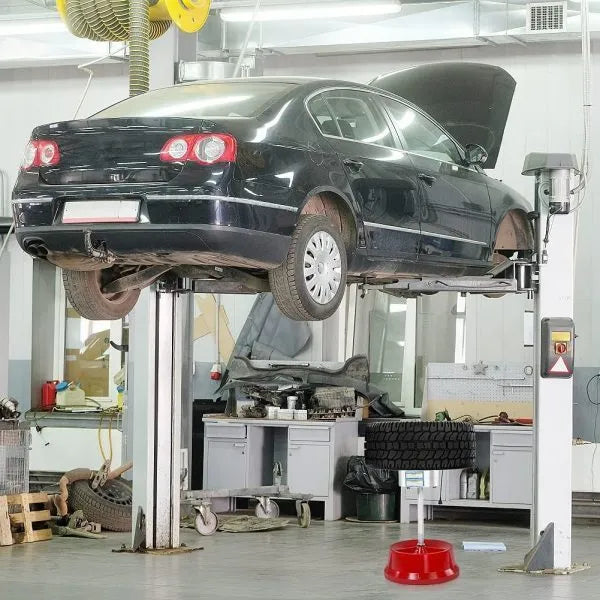 Portable hub balancer with aluminium head and bull's eye level for wheel balancing