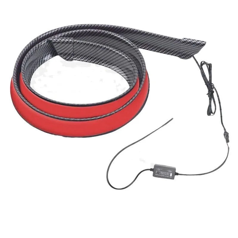 Automobile streamer tail LED turn signal showing extended wing in 1.2m or 1.3m length options.